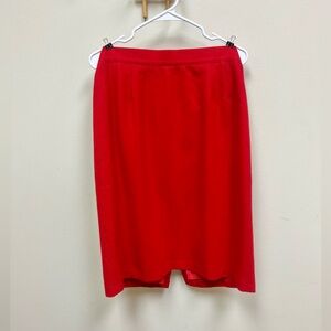 🌟HOST PICK!🌟 80s Vintage 🌹 Sag Harbor Cherry Red Wool Skirt